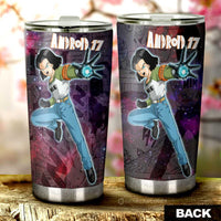 Android 17 Tumbler Cup Custom Car Accessories Manga Galaxy Style