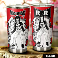 Android 17 Tumbler Cup Custom Car Accessories Manga Style For Fans