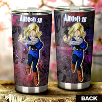 Android 18 Tumbler Cup Custom Car Accessories Galaxy Style