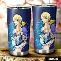 Anime Waifu Girl Lucy Heartfilia Tumbler Cup Custom Fairy Tail Anime Car Accessories