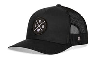 Arkansas Trucker Hat  |  Black ARK X Snapback