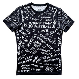 Emotions - Performance Compression T-Shirt - Black