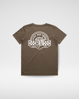 TIL DEATH DO WE RIDE TEE - BROWN