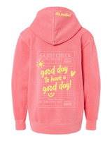 GOOD DAY HOODIE - Embroidered/Printed Youth Pigment