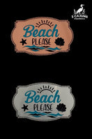Beach Please Tri-Layer Acrylic Hat Patch