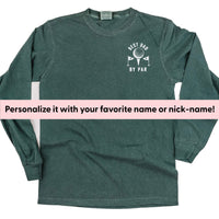 Best _____ By Par (pocket) - (PERSONALIZE IT!) - Long Sleeve Comfort Colors Tee