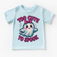 Too Cute To Spook Halloween Shirt - Girls Halloween Tee