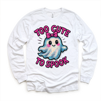 Too Cute To Spook Halloween Shirt - Girls Halloween Tee