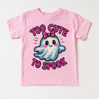 Too Cute To Spook Halloween Shirt - Girls Halloween Tee