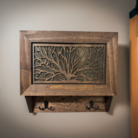 Birds in a Tree Gun Concealment Decor - Handcrafted Wooden Gun Cabinets - Gun Shelf Hidden Storage for Rifles, Shotguns, & Handguns - Quick Access Hidden Wall Safe