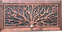 Birds in a Tree Large Gun Concealment Decor - Handcrafted Wooden Gun Cabinets - Gun Shelf Hidden Storage for Rifles, Shotguns, & Handguns - Quick Access Hidden Wall Safe