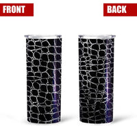 Black Skin Pattern Crocodile Custom Tall Glitter Tumbler