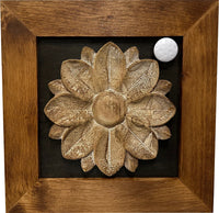 Wild Flower Hidden Gun Storage Wall Decor - Handcrafted Gun Concealment Furniture - Quick Access Handgun Safe with Magnetic Lock - Secure Hidden Wall Safe - USA Made (Black)