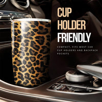 Brown Wild Cheetah Print Tumbler Cup