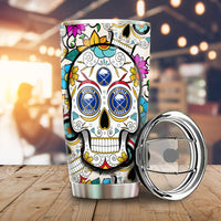 Buffalo Sabres Tumbler Cup Custom Sugar Skull Car Accessories
