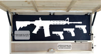 Birds in a Tree Large Gun Concealment Decor - Handcrafted Wooden Gun Cabinets - Gun Shelf Hidden Storage for Rifles, Shotguns, & Handguns - Quick Access Hidden Wall Safe