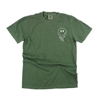 Living My Best Home School Life - Melty Smiley (pf & b) - Comfort Colors Tee