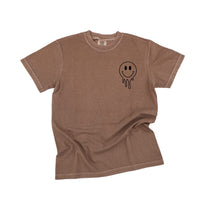 Living My Best Home School Life - Melty Smiley (pf & b) - Comfort Colors Tee