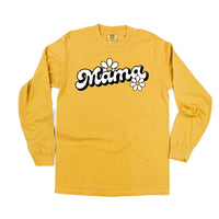 Daisy - Mama - w/ Full Daisy on Back - Long Sleeve Comfort Colors Tee