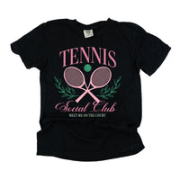 Tennis Social Club (Girl's Girl Version) - Comfort Colors Tee