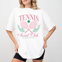 Tennis Social Club (Girl's Girl Version) - Comfort Colors Tee