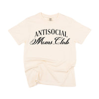 Text Only - Antisocial Moms Club - Comfort Colors Tee