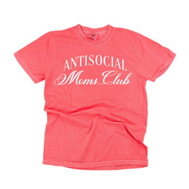 Text Only - Antisocial Moms Club - Comfort Colors Tee