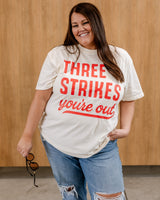 Three Strikes You're Out (bd) - Comfort Colors Tee