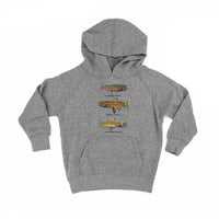 Trout Chart - Hand Drawn - Child HOODIE