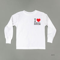 I ♥ School Supplies - Child Long Sleeve Tee