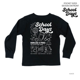 School Days - School Day Items (pf & b) - Child Long Sleeve Tee