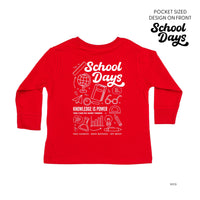 School Days - School Day Items (pf & b) - Child Long Sleeve Tee
