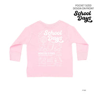 School Days - School Day Items (pf & b) - Child Long Sleeve Tee