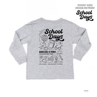 School Days - School Day Items (pf & b) - Child Long Sleeve Tee