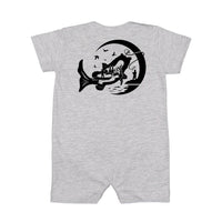 Fishing Compass - Fishing Scene (pf&b) - Shorts Romper