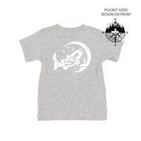 Fishing Compass - Fishing Scene (pf&b) - Child Tee