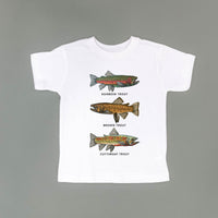 Trout Chart - Hand Drawn - Child Tee