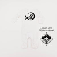 Fishing Compass - Fishing Scene (pf&b) - Baby Sleeper