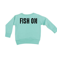 Mountain Fish & Pole - Fish On (pf&b) - Child Sweater