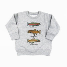 Trout Chart - Hand Drawn - Child Sweater