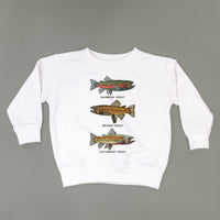 Trout Chart - Hand Drawn - Child Sweater