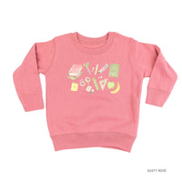 Watercolor School Supplies - Child Sweater