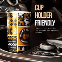 Chicago Blackhawks Tumbler Cup Custom Ugly Style Car Accessories