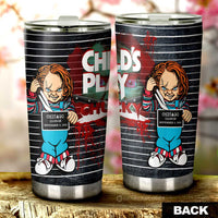 Chucky In The Child's Play Series Tumbler Cup Custom Horror Characters Car Interior Accessories