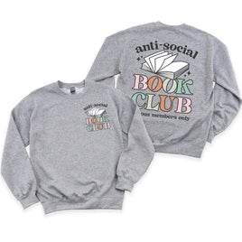Anti-Social Book Club (Pocket on Front / Full Size on Back) - Basic Fleece