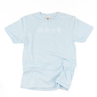 Embroidered Comfort Colors Tee - 4 Shells In A Row