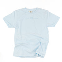 Embroidered Tone on Tone - Comfort Colors Tee - Forever Chasing Sunsets
