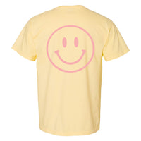 Butter Comfort Colors® - MAMA + Smiley on Back (Pink and Orange)