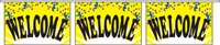 Welcome Pennant String - Confetti Style