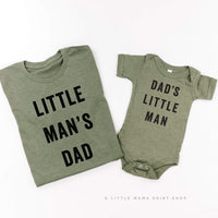 Dad's Little Man / Little Man's Dad - Set of 2 Tees